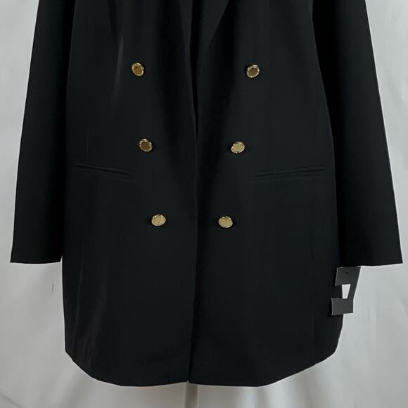 Marc New York Black Dark Academia Classic Double Breasted Blazer NWT Size 2X - Picture 4 of 13